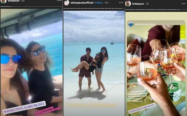 Kriti Sanon enjoying herself in Maldives. (Instagram)