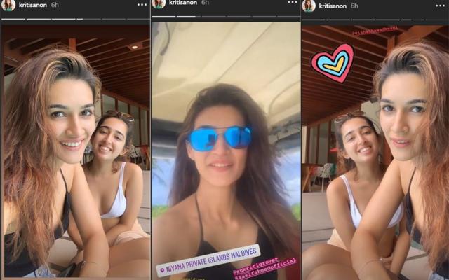 Kriti Sanon turns her selfie mode on in Maldives. (Instagram)