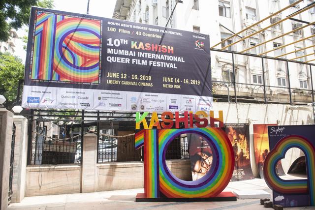 Kashish, the LGBTQ film festival at the Liberty cinema at Marine lines in Mumbai (Aalok Soni/HT Photo)