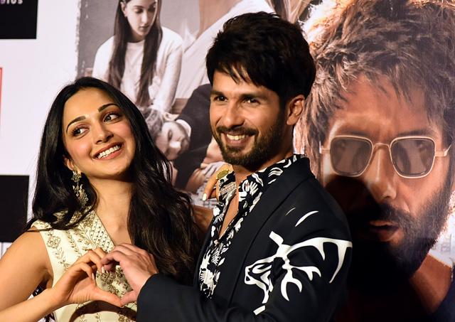 Kiara Advani and actor Shahid Kapoor pose for photographs during the trailer launch of the upcoming Hindi film Kabir Singh in Mumbai. (AFP) Kiara Advani and actor Shahid Kapoor pose for photographs during the trailer launch of the upcoming Hindi film Kabir Singh in Mumbai. (AFP)