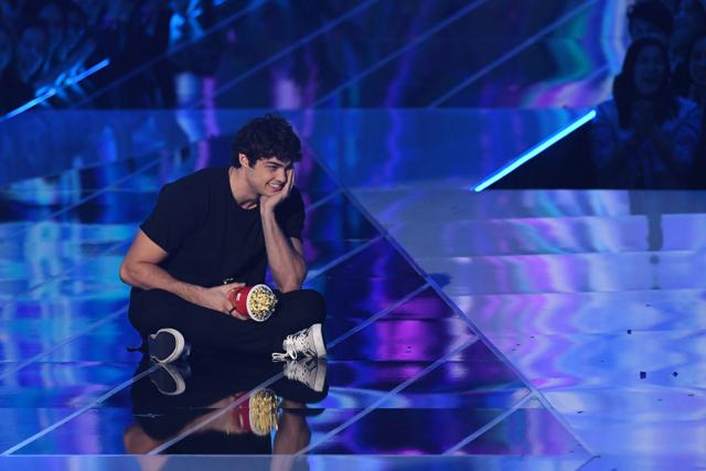 US actor Noah Centineo accepts the award for Best Breakthrough Performance for To All the Boys I’ve Loved Before during the 2019 MTV Movie & TV Awards. (AFP) US actor Noah Centineo accepts the award for Best Breakthrough Performance for To All the Boys I’ve Loved Before during the 2019 MTV Movie & TV Awards. (AFP)