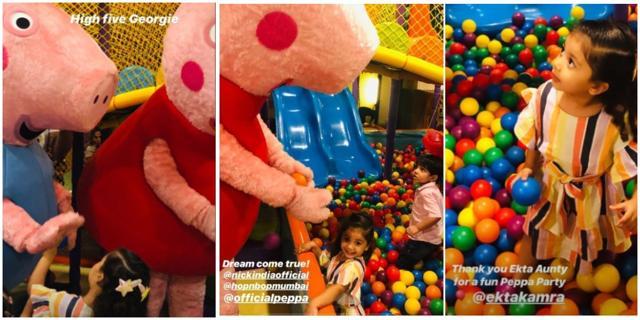 Misha Kapoor at Peppa-themed party in Mumbai. Misha Kapoor at Peppa-themed party in Mumbai.