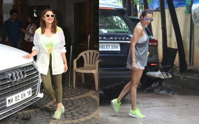 Parineeti Chopra and Malaika Arora during their gym sessions. (Varinder Chawla)
