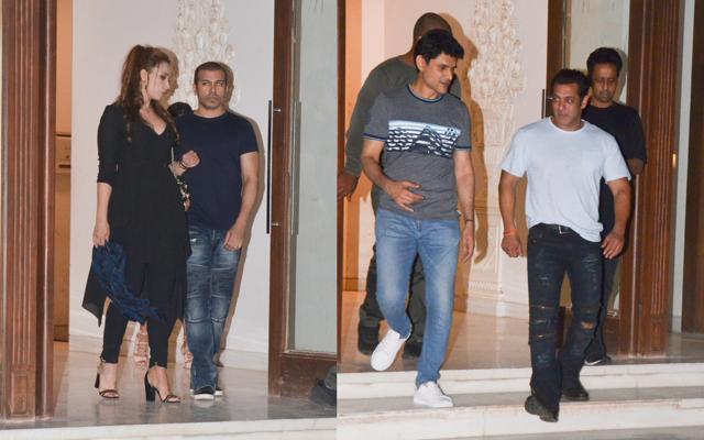 640px x 400px - Salman Khan, Iulia Vantur attend Arbaaz Khan's bash at his new residence.  See pics | Bollywood - Hindustan Times