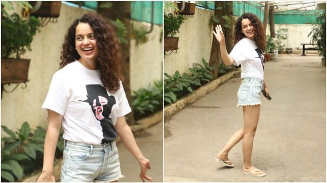 Kangana Ranaut at a meeting.