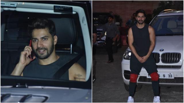 Varun Dhawan spotted outside his gym.
