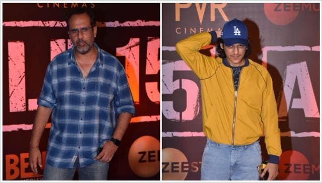 Anand L Rai and Vijay Varma at the screening.