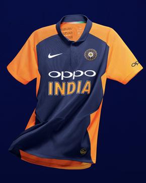 India will wear orange jersey against England. (Nike India) India will wear orange jersey against England. (Nike India)