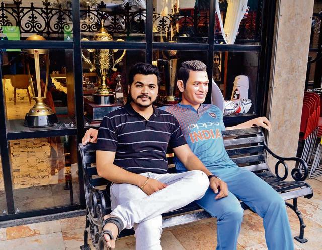 Tushar Jadhav, co-owner of Cric Café (Ravindra Joshi/HT PHOTO) Tushar Jadhav, co-owner of Cric Café (Ravindra Joshi/HT PHOTO)