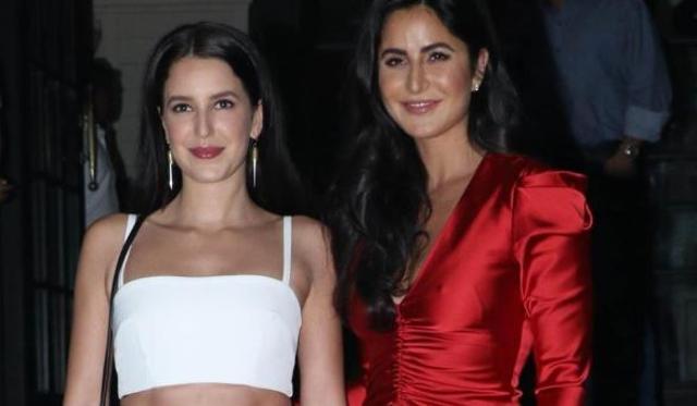Katrina Kaif with Isabelle Kaif in Mumbai this year.