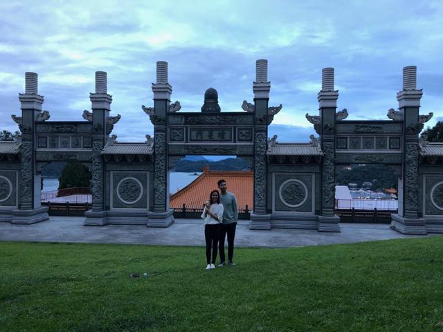 Sumeet Vyas and Ekta Kaul strike a pose in Taiwan.