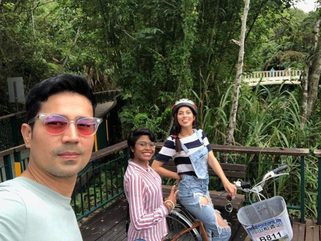 Ekta Kaul goes cycling in Taiwan.