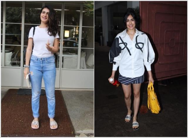 Fatima Sana Shaikh and Adah Khan seen in Mumbai.
