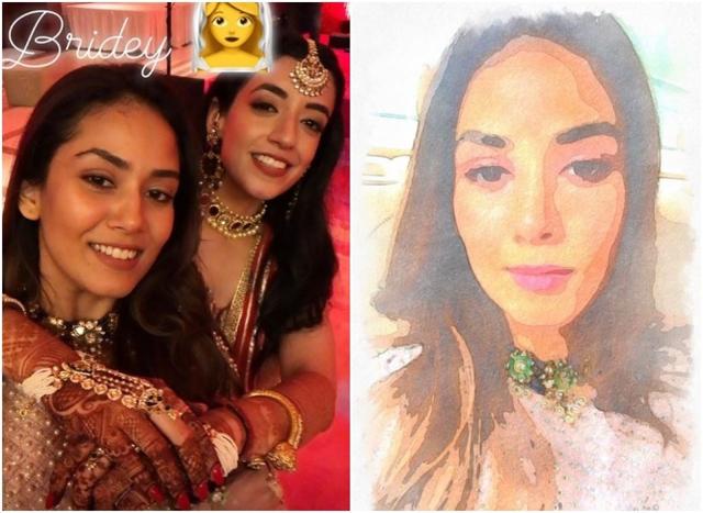 Mira Rajput at a friend’s wedding. Mira Rajput at a friend’s wedding.