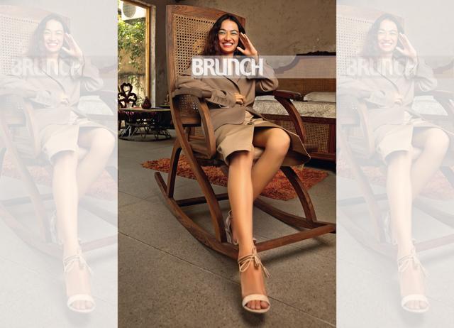 Blazer, skirt and shoes, H&M; earrings, Melt (Ankit Chawla) Blazer, skirt and shoes, H&M; earrings, Melt (Ankit Chawla)