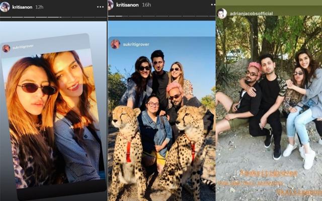 Kriti Sanon with her friends in Zambia. Kriti Sanon with her friends in Zambia.