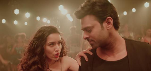 Shraddha Kapoor and Prabhas in a still from Saaho.