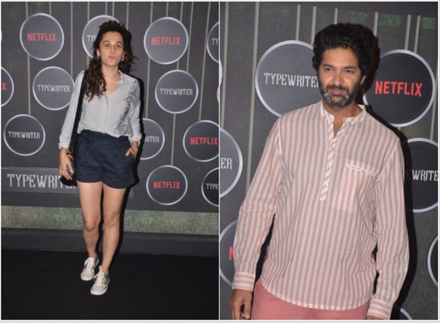 Taapsee Pannu and Purab Kohli at the screening of Netflix’s Typewriter.