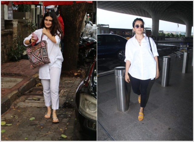 Fatima Sana Shaikh out for lunch and Sanya Malhotra seen at the airport.