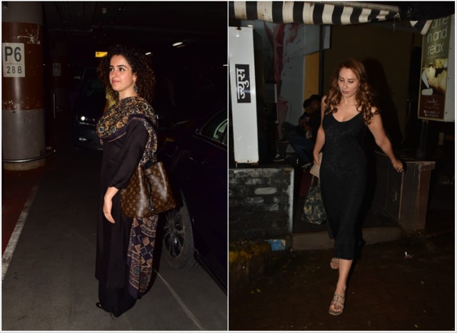 Sanya Malhotra and Iulia Vantur spotted in in Mumbai.