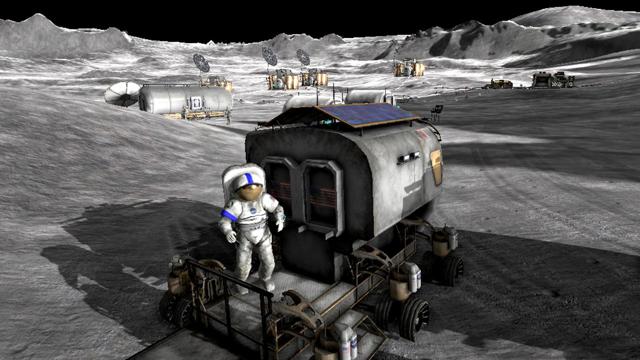The astronaut bounces around the moon, builds and pilots his own repair robot and rover, while trying to retrieve data obtained over 12 years of research. The astronaut bounces around the moon, builds and pilots his own repair robot and rover, while trying to retrieve data obtained over 12 years of research.