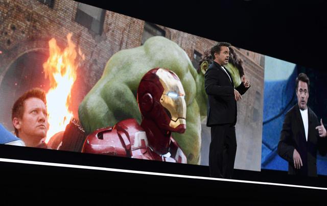 Actor Robert Downey Jr. addresses the audience during the Amazon Re:MARS conference on robotics and artificial intelligence at the Aria Hotel in Las Vegas. (AFP) Actor Robert Downey Jr. addresses the audience during the Amazon Re:MARS conference on robotics and artificial intelligence at the Aria Hotel in Las Vegas. (AFP)
