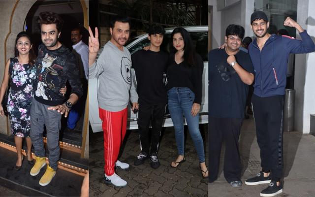 Maniesh Paul with wife, Sanjay Kapoor with family and Sidharth Malhotra spotted in Mumbai. (Varinder Chawla)