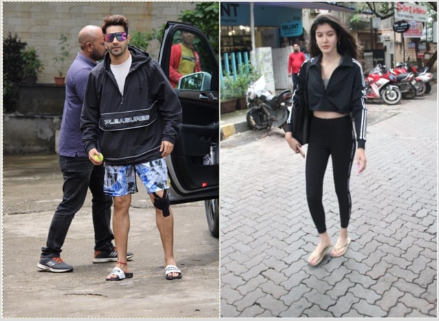 Varun Dhawna and Shayana Kapoor rock some athleisure wear.