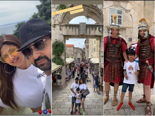Shilpa Shetty is on a vacation in Europe.