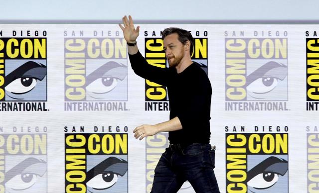 James McAvoy speaks at the His Dark Materials panel and Q&A during 2019 Comic-Con International. (AFP) James McAvoy speaks at the His Dark Materials panel and Q&A during 2019 Comic-Con International. (AFP)