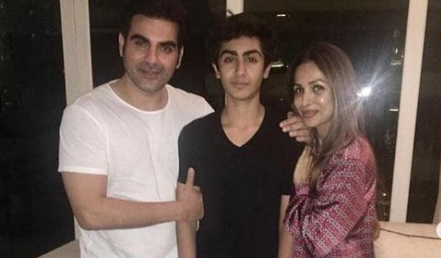 Arbaaz Khan with ex-wife Malaika Arora, son Arhaan.