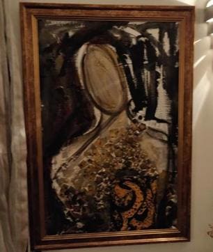 One of the canvases by Veena Advani. (Gita Lakhani)