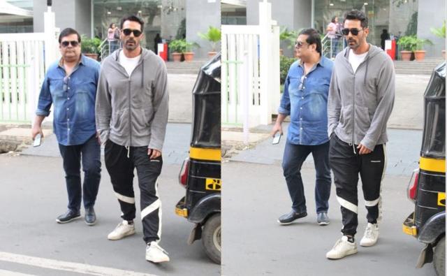 Arjun Rampal at Hinduja hospital in Mumbai. (Varinder Chawla)