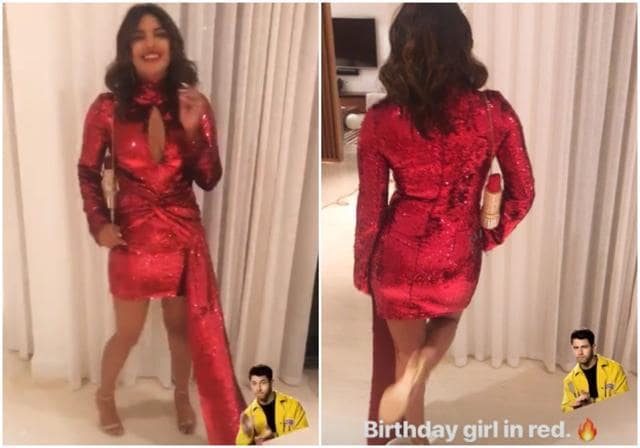 Nick Jonas shared a video clip of Priyanka dancing on Instagram. Nick Jonas shared a video clip of Priyanka dancing on Instagram.
