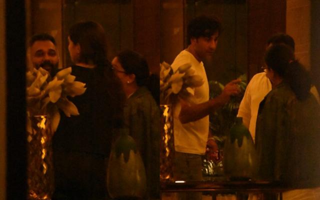 Deepika Padukone and Ranbir Kapoor meet Luv Ranjan at his residence. (Varinder Chawla) Deepika Padukone and Ranbir Kapoor meet Luv Ranjan at his residence. (Varinder Chawla)