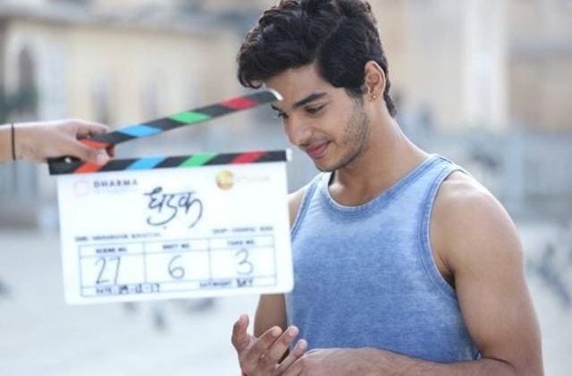 Ishaan Khatter shoots for Dhadak.