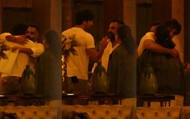 Ranbir Kapoor at Luv Ranjan’s house on Friday. (Varinder Chawla) Ranbir Kapoor at Luv Ranjan’s house on Friday. (Varinder Chawla)