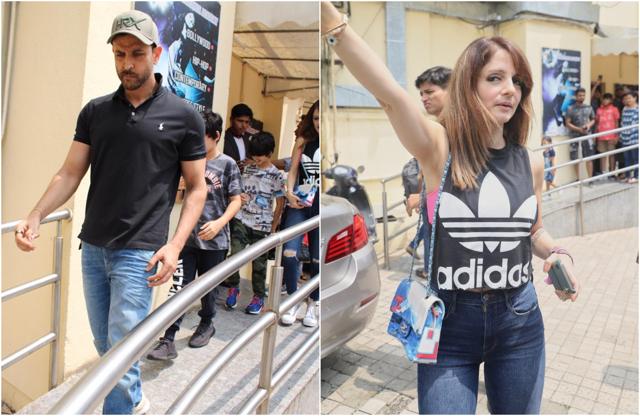 Hrithik Roshan and Sussanne Khan at the movies. (Varinder Chawla) Hrithik Roshan and Sussanne Khan at the movies. (Varinder Chawla)