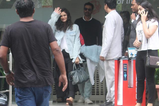 Gabriella Demetriades waves to the paparazzi. (Varinder Chawla)