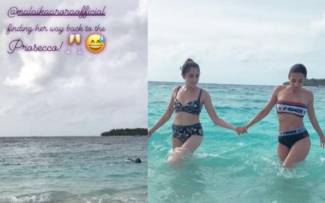 Malaika Arora enjoys herself in the Maldives. (Instagram) Malaika Arora enjoys herself in the Maldives. (Instagram)