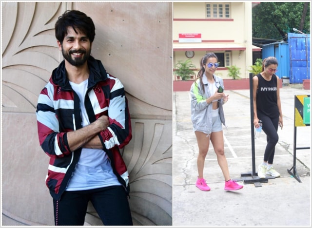 Shahid Kapoor, Malaika Arora and Amrita Arora rock the gym wear.