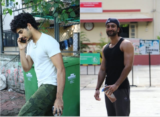 Ishaan Khatter and Meezaan clicked by paparazzi. (Varinder Chawla)