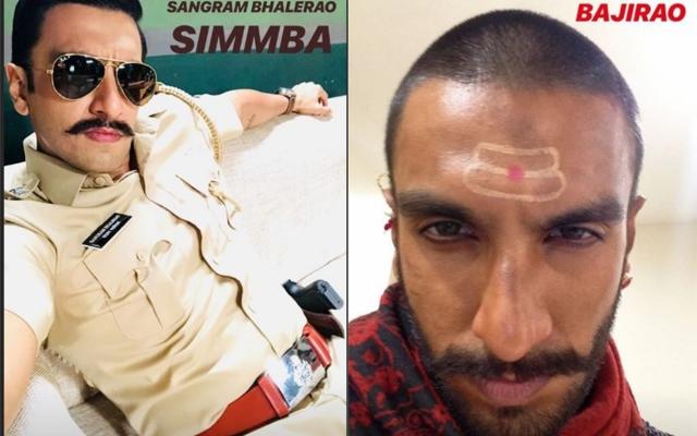 Ranveer Singh’s selfies from Simmba and Bajirao Mastani. Ranveer Singh’s selfies from Simmba and Bajirao Mastani.
