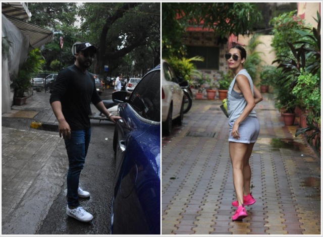 Arjun Kapoor and Malaika Arora spotted.