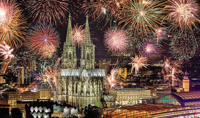 The Cologne Lichter is a spectacular fireworks display in mid-July that lights up the Rhine (Shutterstock)