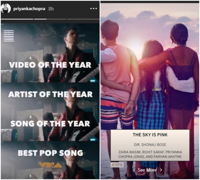 Priyanka Chopra’s The Sky is Pink goes to Toronto while Jonas Brothers’ Sucker has won 4 VMA nominations. Priyanka Chopra’s The Sky is Pink goes to Toronto while Jonas Brothers’ Sucker has won 4 VMA nominations.