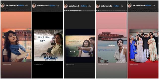 Shweta Tripathi too took to Instagram to share memories from Masaan. Shweta Tripathi too took to Instagram to share memories from Masaan.