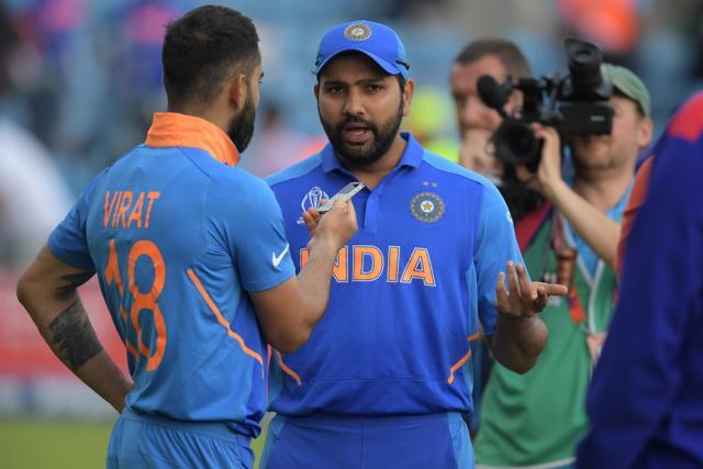 Virat Kohli and Rohit Sharma after one of the matches during the World Cup. (AFP) Virat Kohli and Rohit Sharma after one of the matches during the World Cup. (AFP)