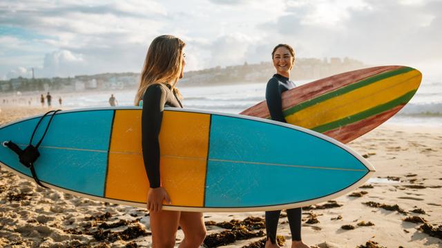 Surfing is a way of living in Australia and young and mature sporty women go surfing every morning. (Getty Images) Surfing is a way of living in Australia and young and mature sporty women go surfing every morning. (Getty Images)