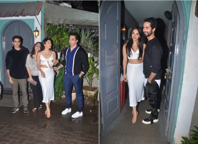 Kiara Advani at her birthday party with family and Shahid Kapoor.